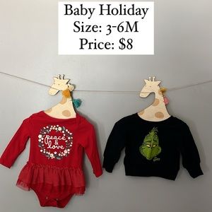 Grinch Sweater and christmas dress